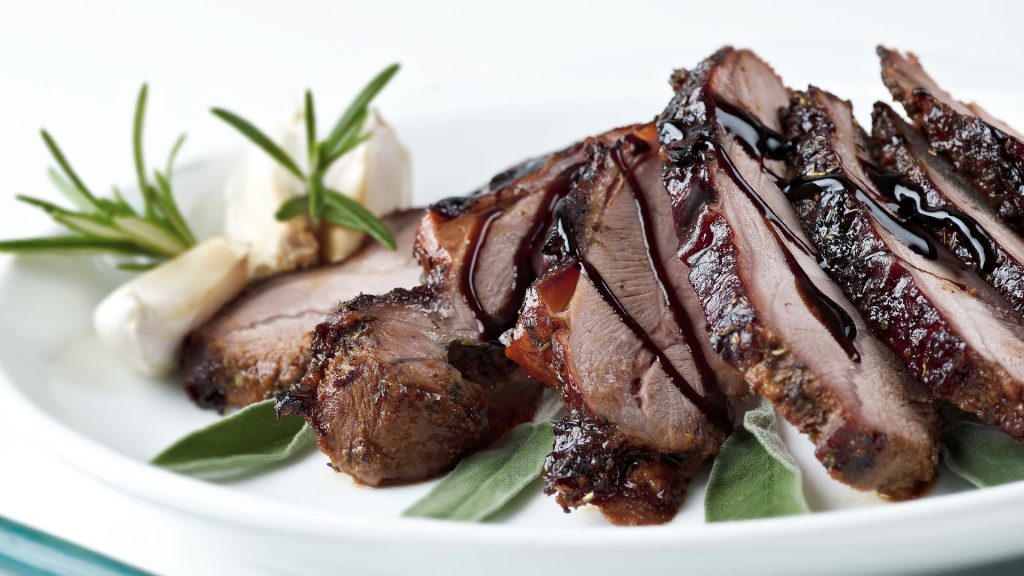 Kalkonstek med honung & vitlök